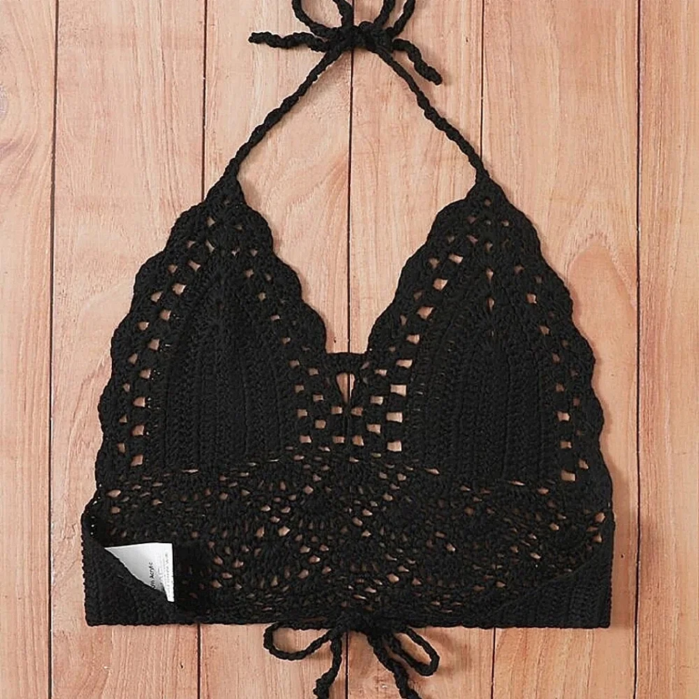 CROCHET HALTER TOP - Picture 3 of 6